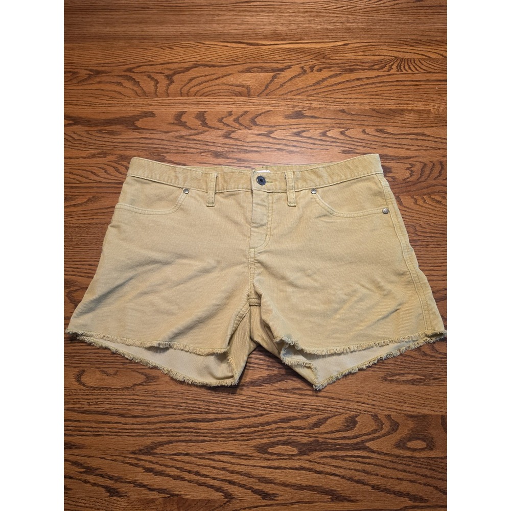 Carve Designs Oahu Corduroy Shorts Womens Size 8 Light Mustard 4" Inseam